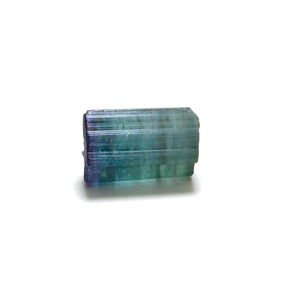Natural Blue Cap Tourmaline Crystal Lot - Peche Mine, Afghanistan - Untreated Bicolor Specimens
