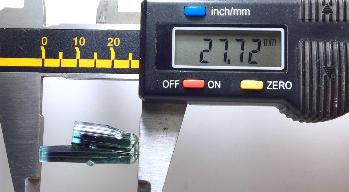 Blue Cap Tourmaline Crystal – 14.4 Carat Double Terminated Specimen, Afghanistan