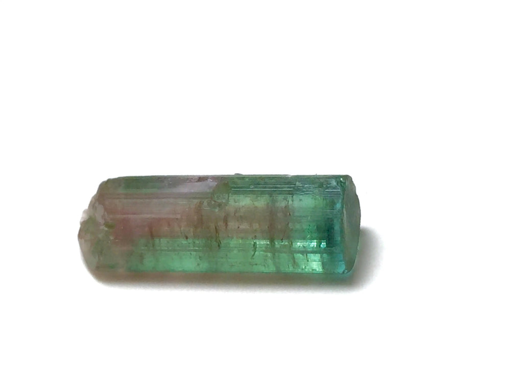 7.6ct Natural Watermelon Tourmaline Crystal – Double Terminated – Peche Mine Afghanistan – Rare Bi-Color Gemstone