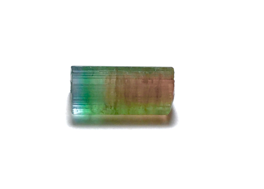 Watermelon Tourmaline Crystal – Peche Mine Afghanistan, Bicolor Pendant Size Specimen