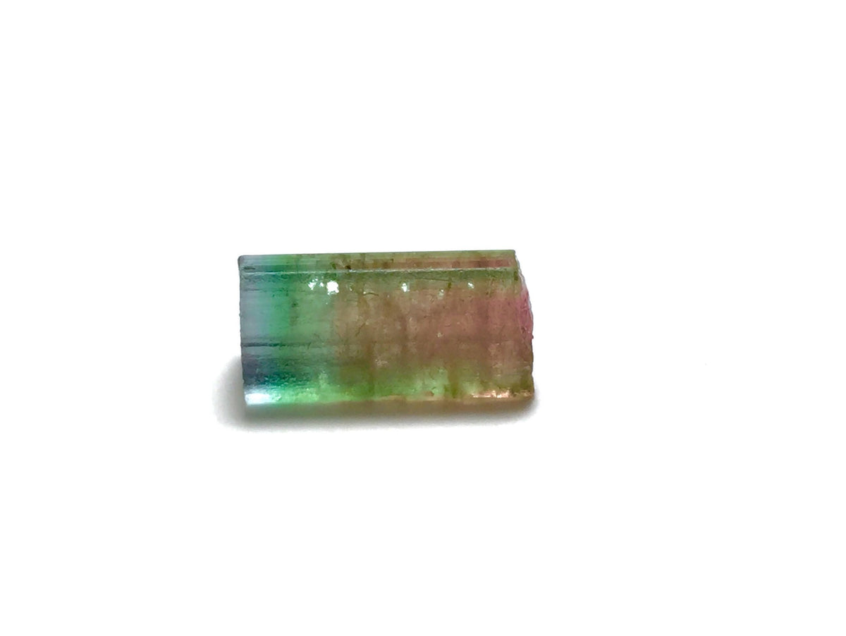 Watermelon Tourmaline Crystal – Peche Mine Afghanistan, Bicolor Pendant Size Specimen
