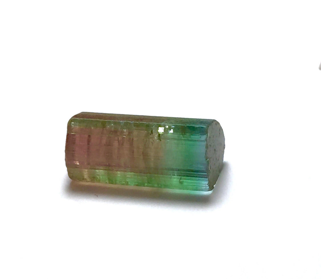 Watermelon Tourmaline Crystal – Peche Mine Afghanistan, Bicolor Pendant Size Specimen
