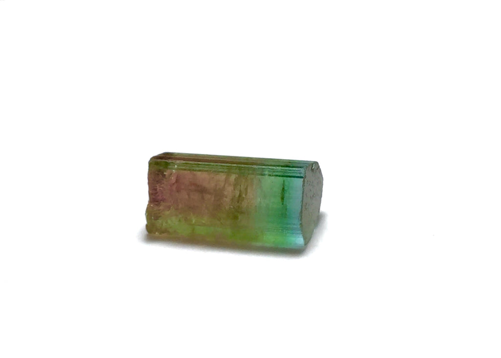 Watermelon Tourmaline Crystal – Peche Mine Afghanistan, Bicolor Pendant Size Specimen