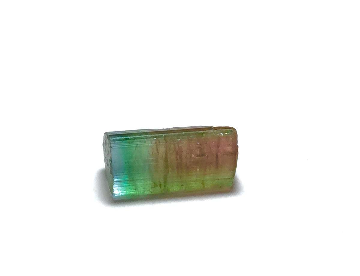 Watermelon Tourmaline Crystal – Peche Mine Afghanistan, Bicolor Pendant Size Specimen