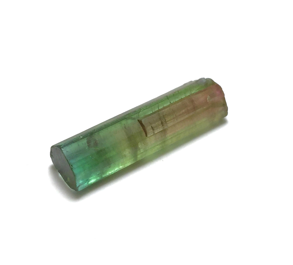 Watermelon Tourmaline Crystal – Pendant Size Bi-Color Peche Mine Afghanistan Specimen