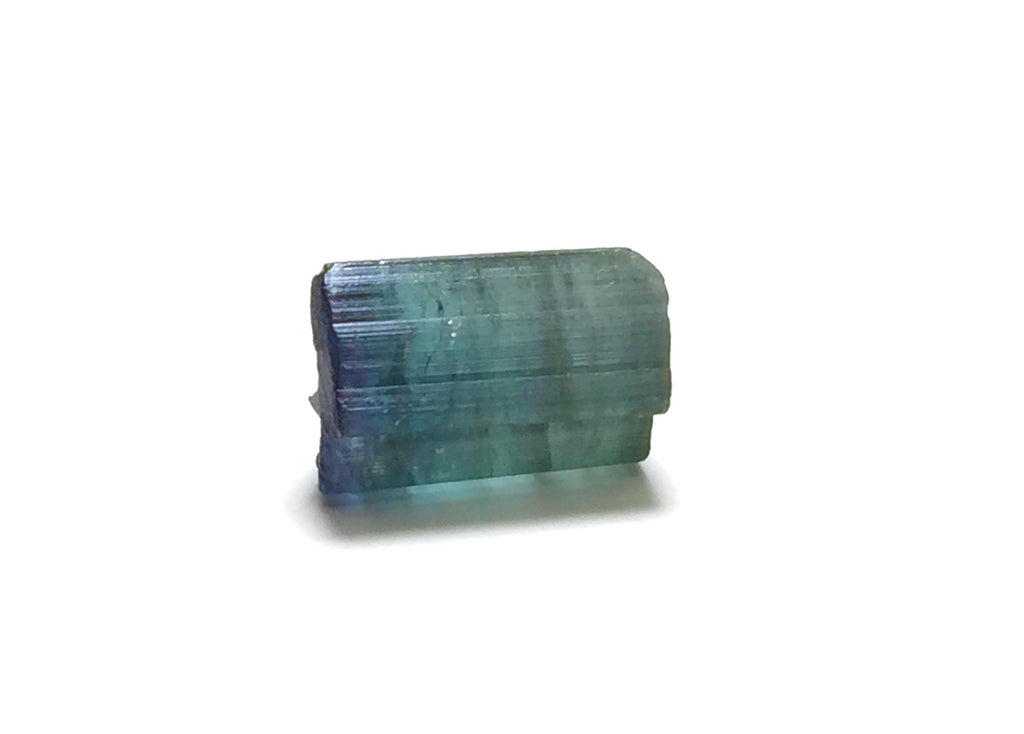 Natural Blue Cap Tourmaline Crystal Lot - Peche Mine, Afghanistan - Untreated Bicolor Specimens
