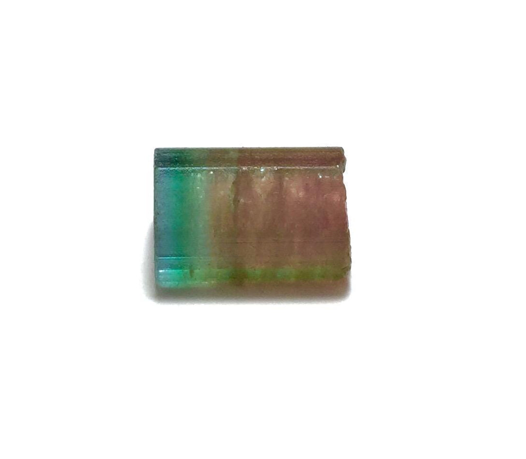 16.6 Carat Watermelon Tourmaline Crystal – Bi-Color Raw Specimen from Pech Mine, Afghanistan