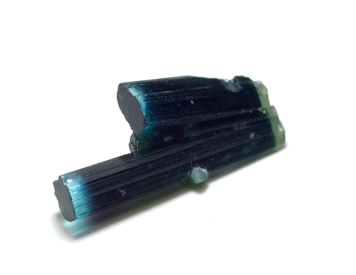 Blue Cap Tourmaline Crystal – 14.4 Carat Double Terminated Specimen, Afghanistan