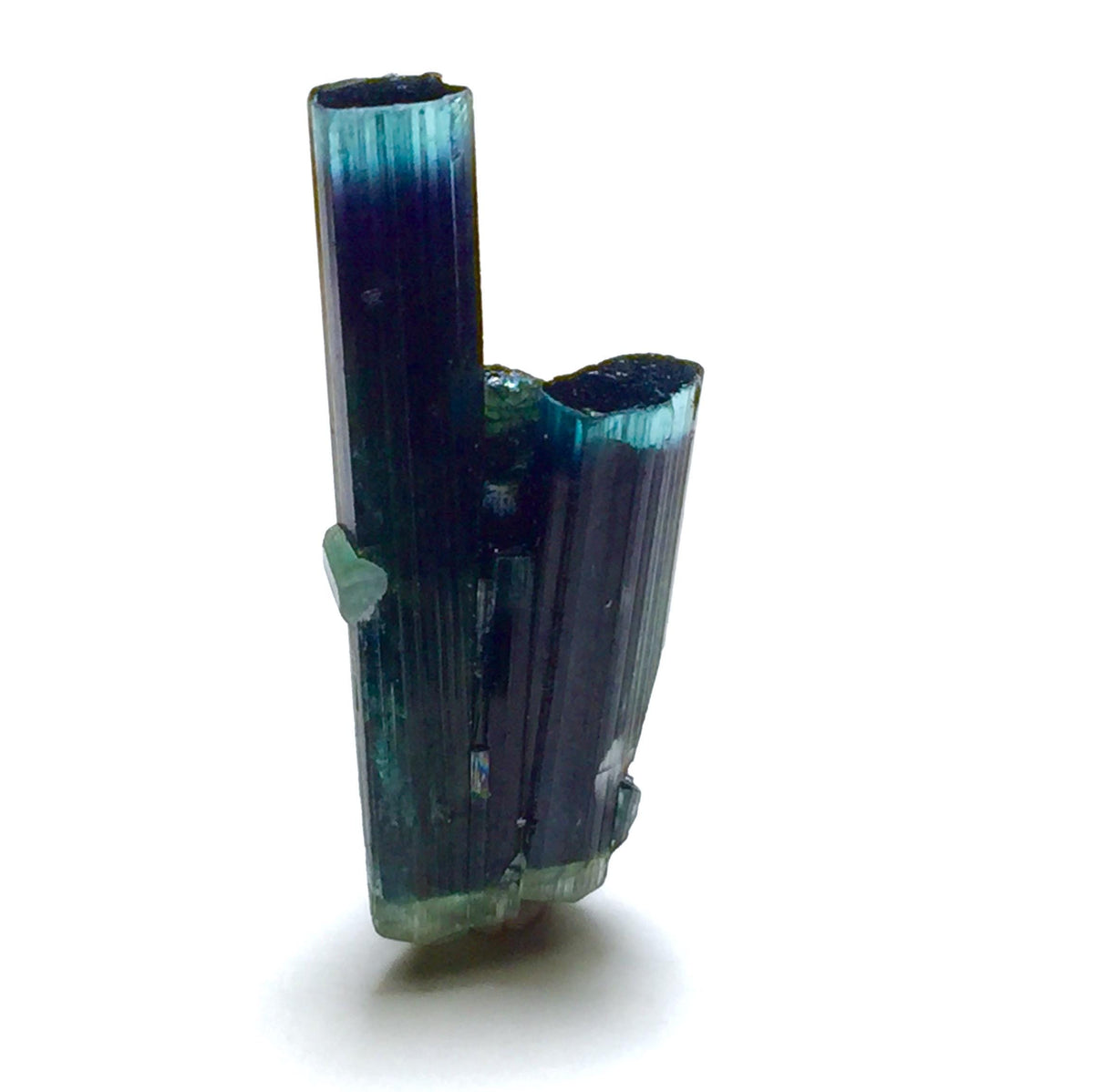 Blue Cap Tourmaline Crystal – 14.4 Carat Double Terminated Specimen, Afghanistan