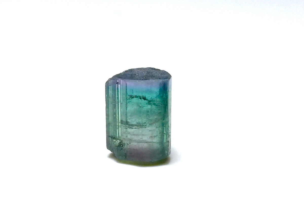 Natural Bi-Color Tourmaline Crystal - Paprok Mine, Afghanistan - Rare Gem Specimen