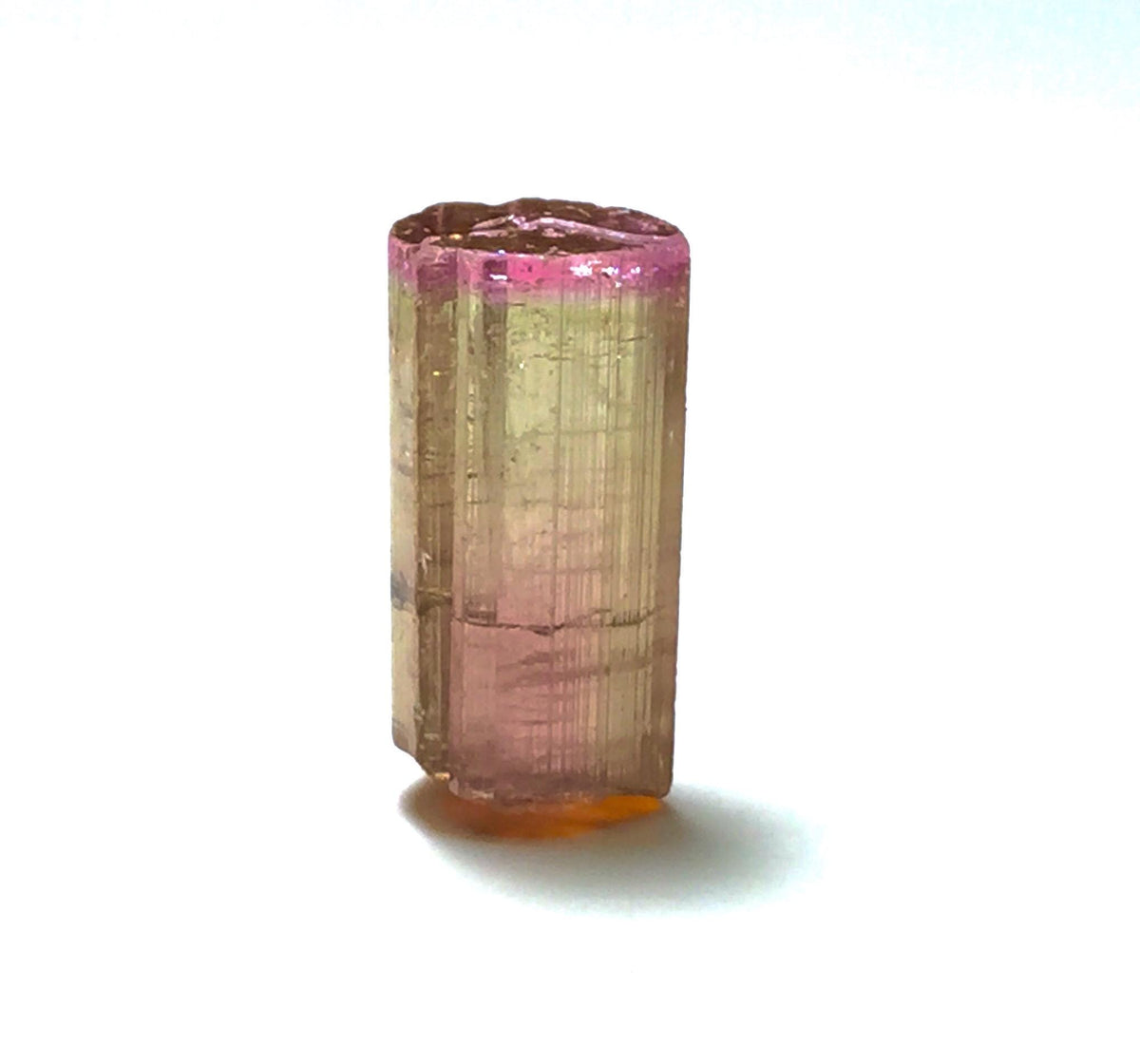 11.3 Carat Bi-Color Pink and Yellow Tourmaline Crystal - Rare Paprok Mine, Afghanistan Mineral Specimen