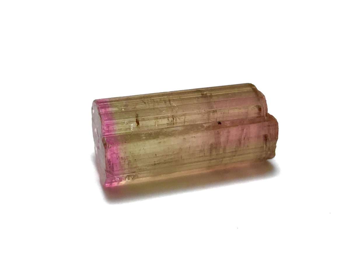11.3 Carat Bi-Color Pink and Yellow Tourmaline Crystal - Rare Paprok Mine, Afghanistan Mineral Specimen