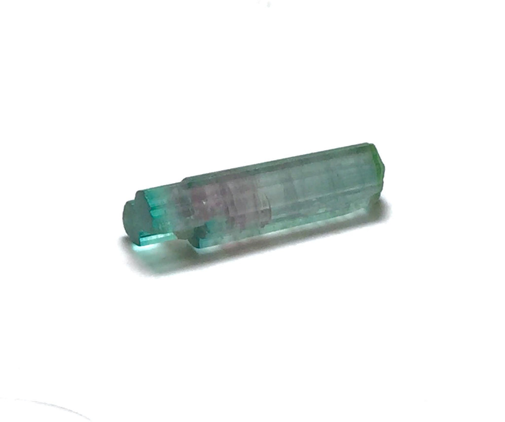 3.9 Carat Natural Bi-Color Tourmaline Crystal - Peche Mine, Afghanistan - Small Pocket Specimen