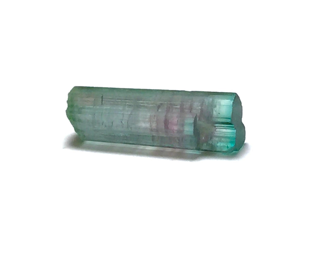 3.9 Carat Natural Bi-Color Tourmaline Crystal - Peche Mine, Afghanistan - Small Pocket Specimen