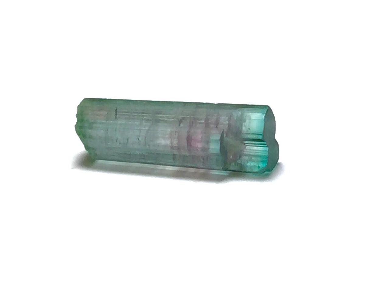 3.9 Carat Natural Bi-Color Tourmaline Crystal - Peche Mine, Afghanistan - Small Pocket Specimen