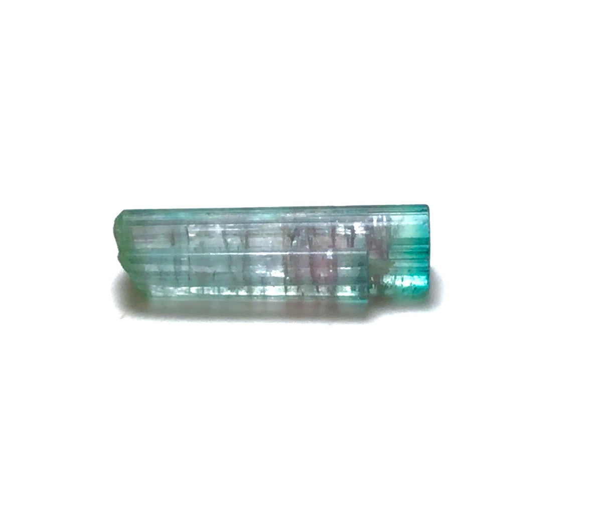 3.9 Carat Natural Bi-Color Tourmaline Crystal - Peche Mine, Afghanistan - Small Pocket Specimen