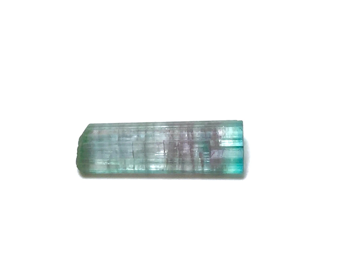3.9 Carat Natural Bi-Color Tourmaline Crystal - Peche Mine, Afghanistan - Small Pocket Specimen