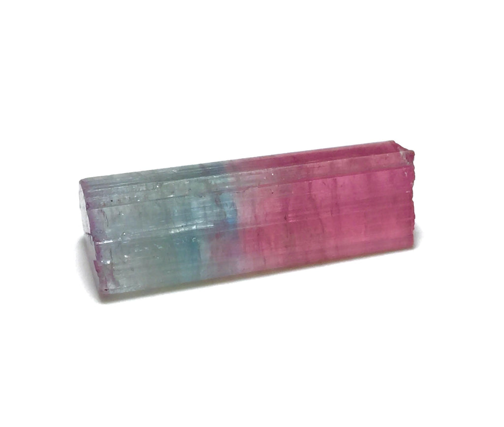 9.9ct Tri-Color Tourmaline Crystal - Natural Paprok Mine Afghanistan Pendant Size Specimen