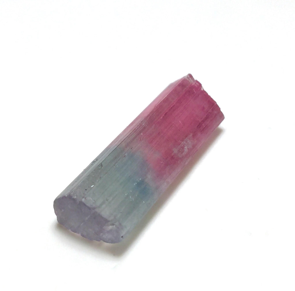 9.9ct Tri-Color Tourmaline Crystal - Natural Paprok Mine Afghanistan Pendant Size Specimen