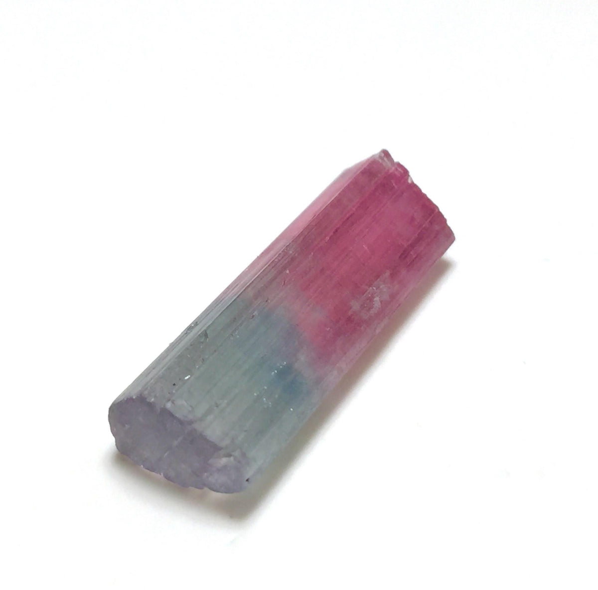 9.9ct Tri-Color Tourmaline Crystal - Natural Paprok Mine Afghanistan Pendant Size Specimen