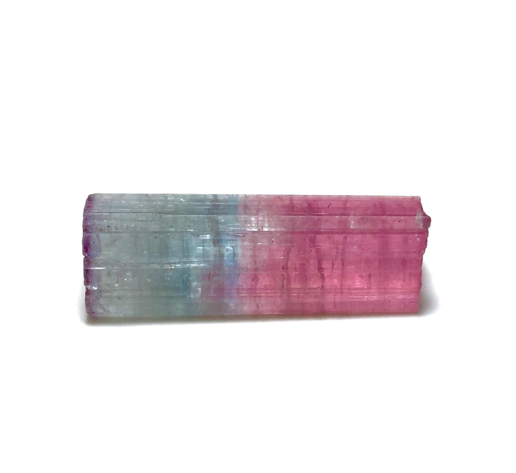 9.9ct Tri-Color Tourmaline Crystal - Natural Paprok Mine Afghanistan Pendant Size Specimen