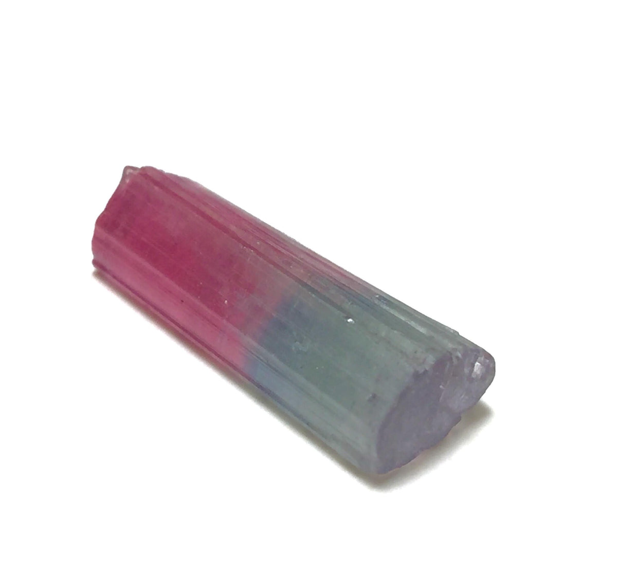 9.9ct Tri-Color Tourmaline Crystal - Natural Paprok Mine Afghanistan Pendant Size Specimen