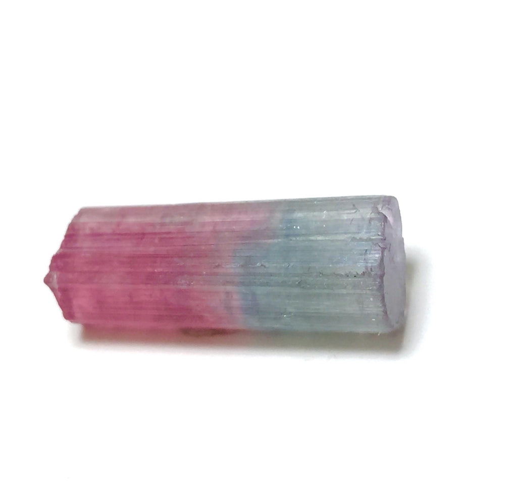 9.9ct Tri-Color Tourmaline Crystal - Natural Paprok Mine Afghanistan Pendant Size Specimen
