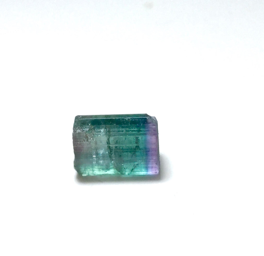 Natural Bi-Color Tourmaline Crystal - Paprok Mine, Afghanistan - Rare Gem Specimen