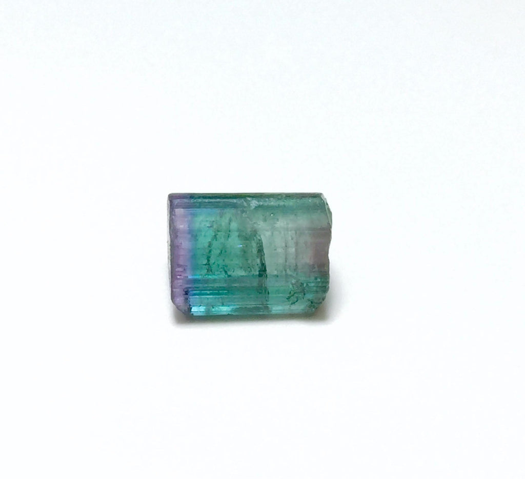 Natural Bi-Color Tourmaline Crystal - Paprok Mine, Afghanistan - Rare Gem Specimen