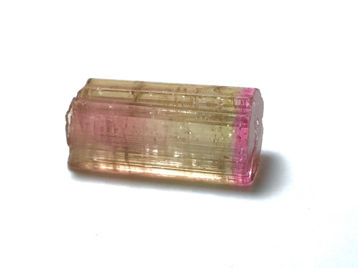 11.3 Carat Bi-Color Pink and Yellow Tourmaline Crystal - Rare Paprok Mine, Afghanistan Mineral Specimen