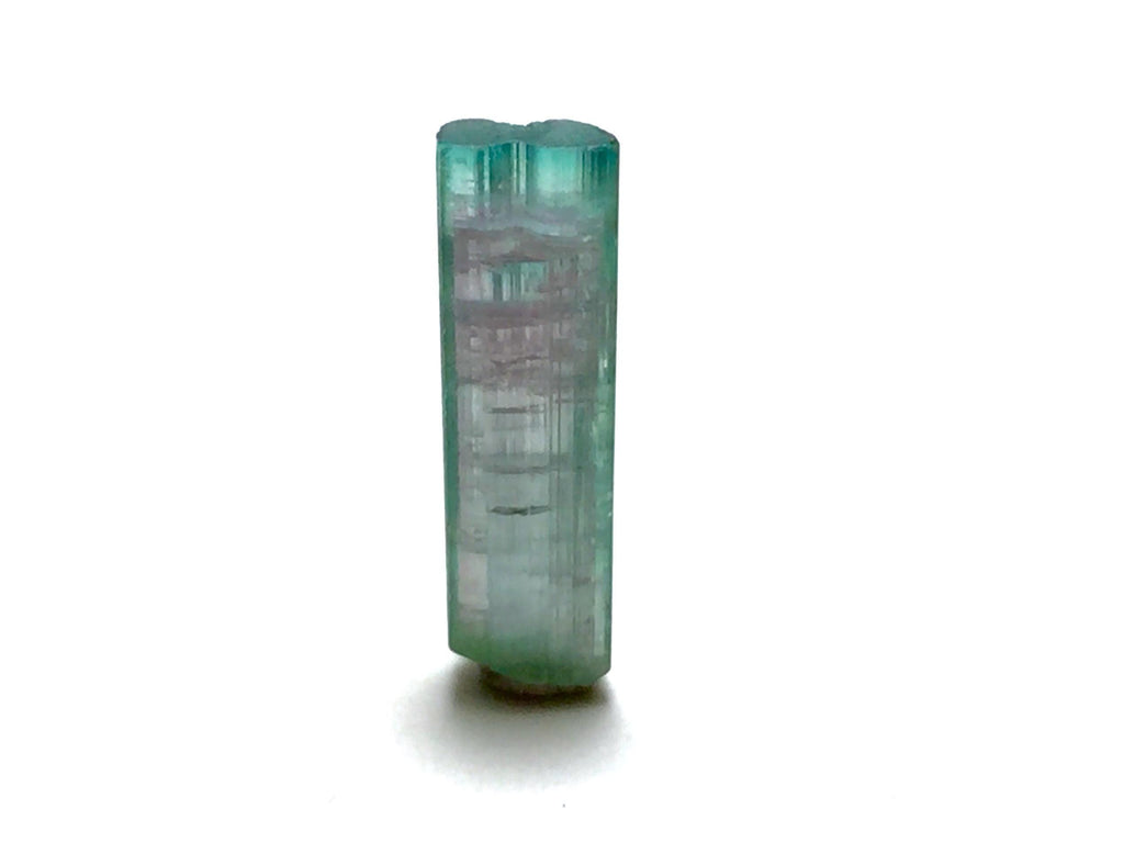 3.9 Carat Natural Bi-Color Tourmaline Crystal - Peche Mine, Afghanistan - Small Pocket Specimen