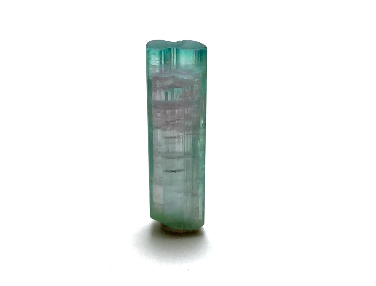 3.9 Carat Natural Bi-Color Tourmaline Crystal - Peche Mine, Afghanistan - Small Pocket Specimen