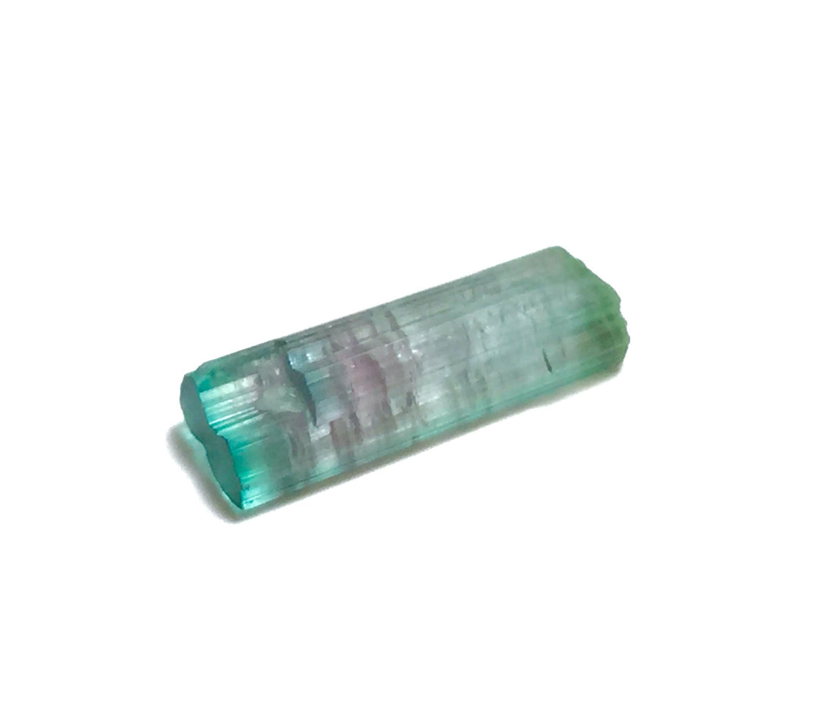 3.9 Carat Natural Bi-Color Tourmaline Crystal - Peche Mine, Afghanistan - Small Pocket Specimen