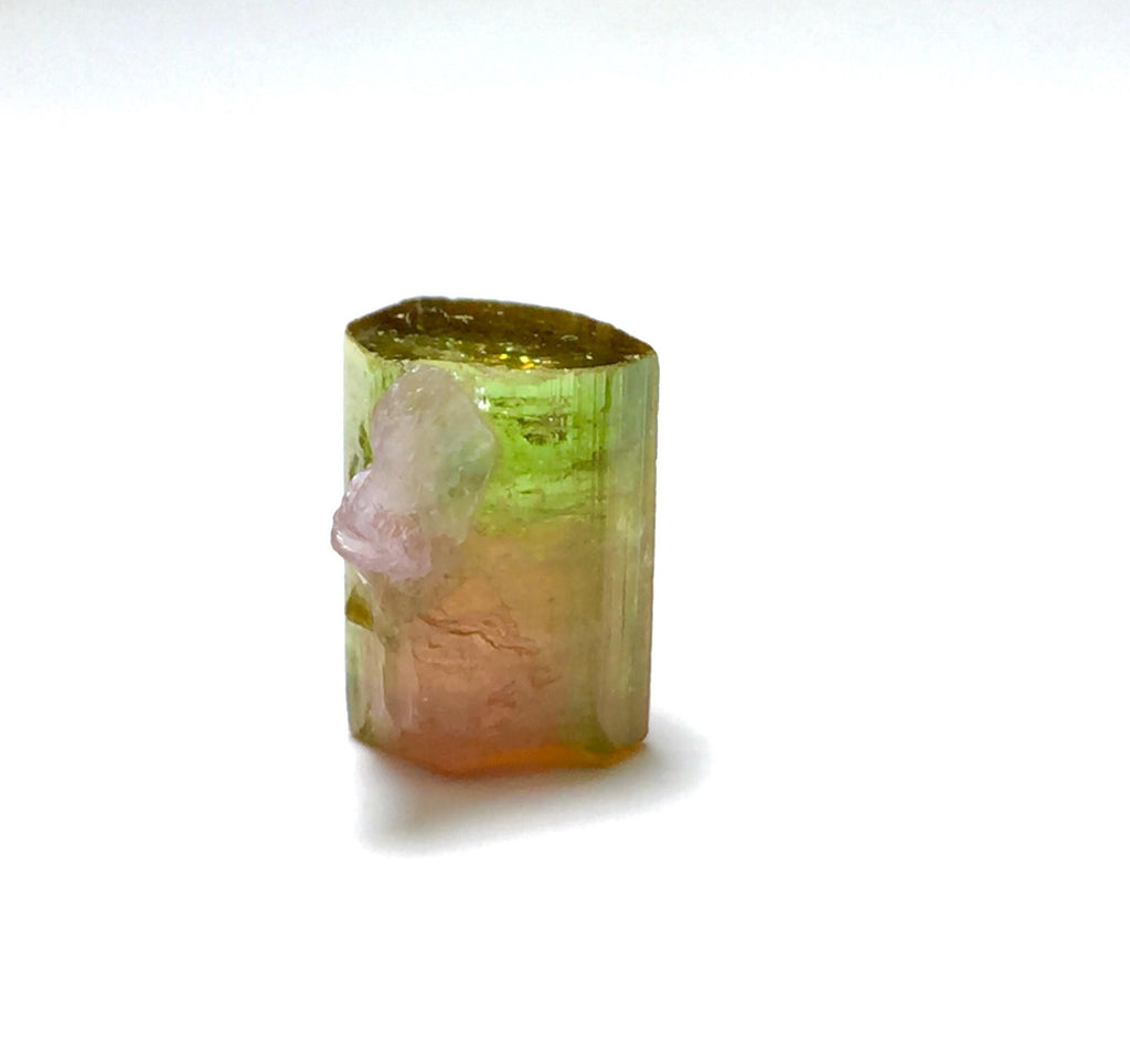 11.3ct Watermelon Tourmaline on Albite Specimen | Paprok Mine Afghanistan | Rare Bi-Color Display Crystal