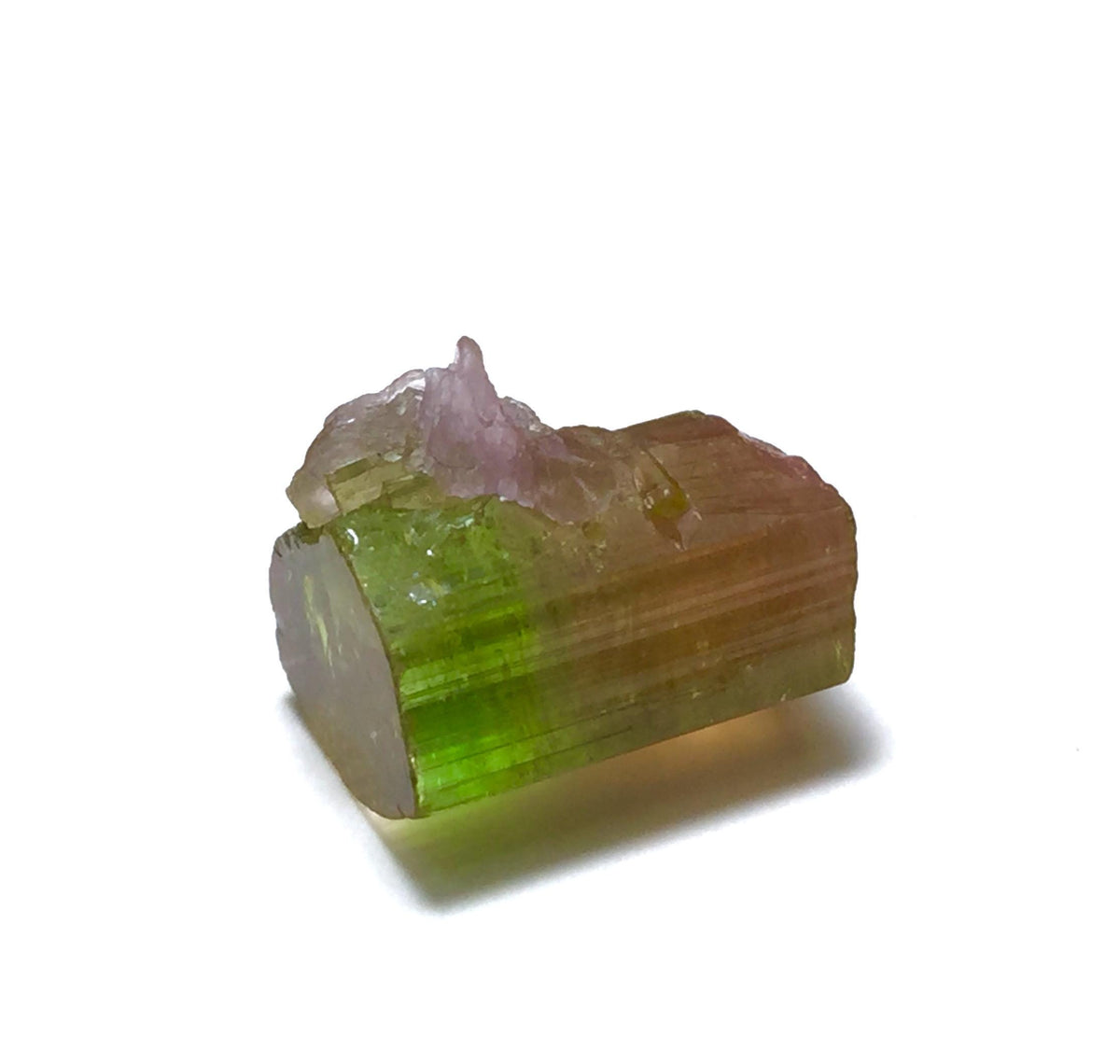 11.3ct Watermelon Tourmaline on Albite Specimen | Paprok Mine Afghanistan | Rare Bi-Color Display Crystal