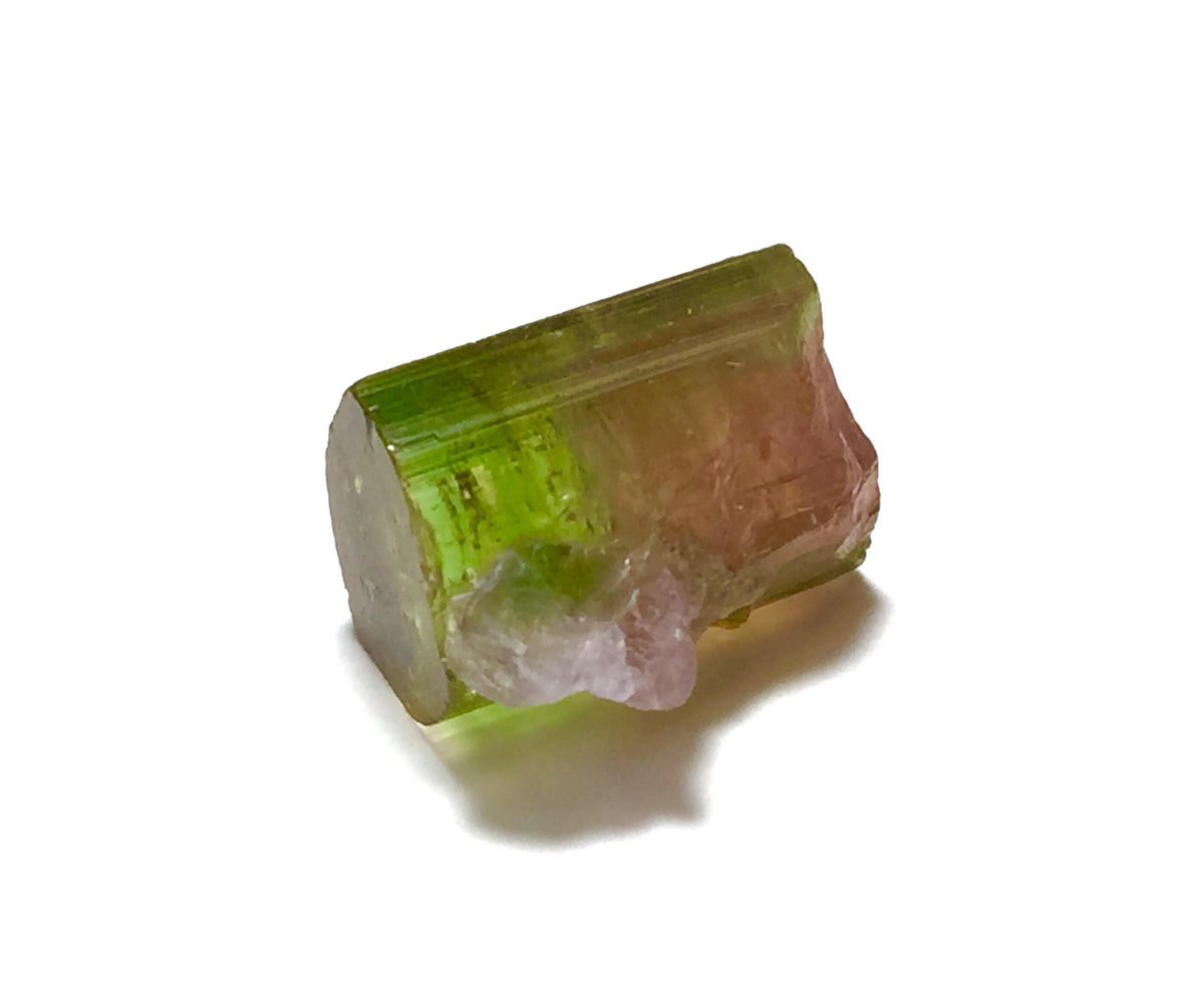 11.3ct Watermelon Tourmaline on Albite Specimen | Paprok Mine Afghanistan | Rare Bi-Color Display Crystal
