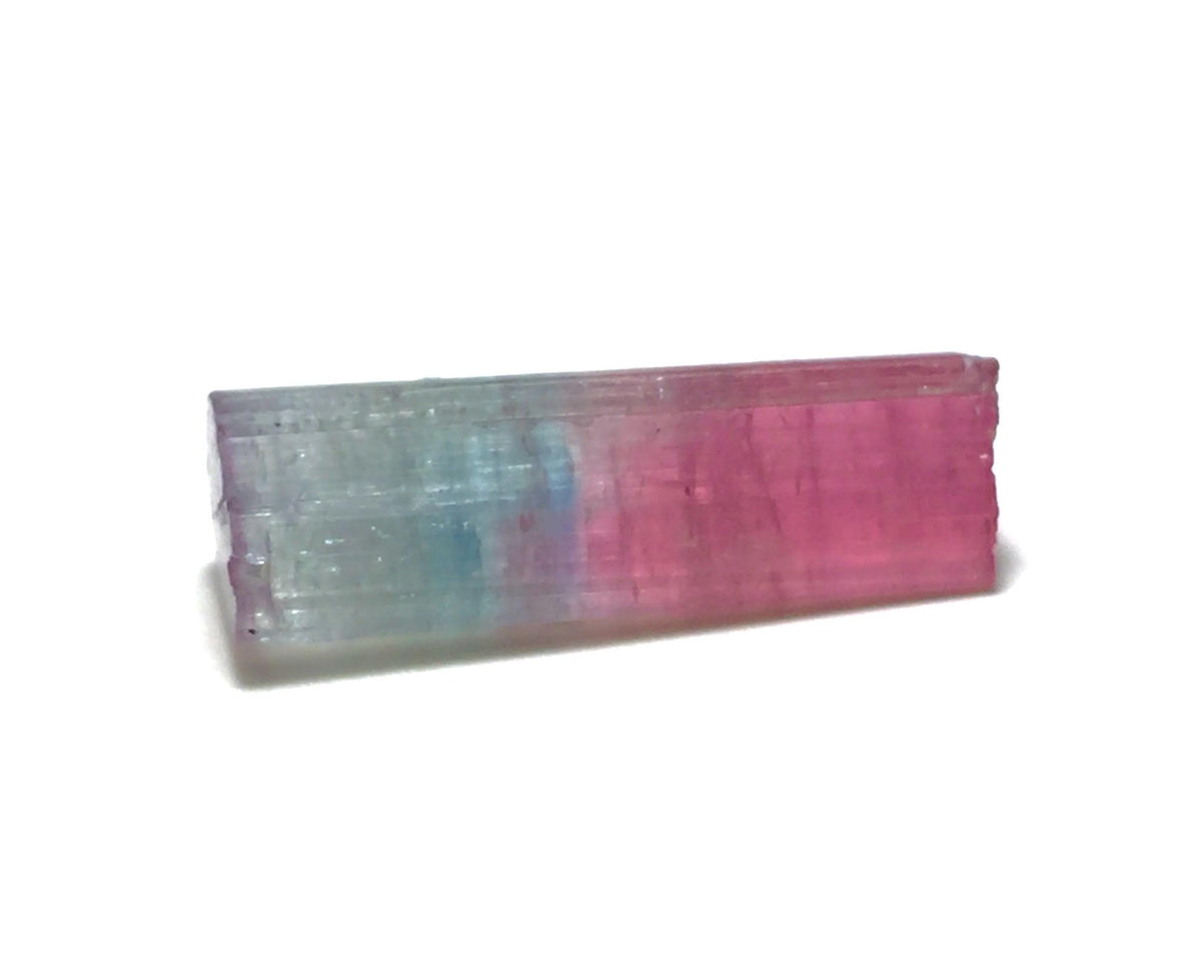 9.9ct Tri-Color Tourmaline Crystal - Natural Paprok Mine Afghanistan Pendant Size Specimen