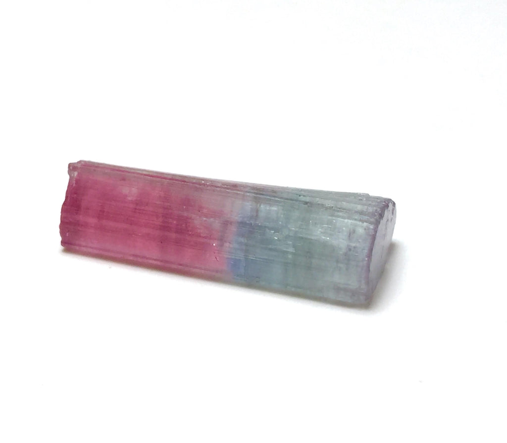 9.9ct Tri-Color Tourmaline Crystal - Natural Paprok Mine Afghanistan Pendant Size Specimen
