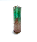 13.6 Carat Natural Bi-Color Tourmaline Crystal - Large Pendant Size Specimen from Paprok Mine, Afghanistan