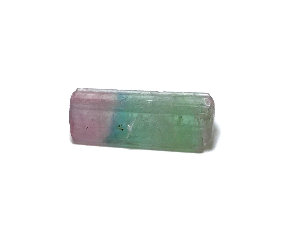 8.1 Carat Natural Rainbow Tourmaline Crystal - Peche Mine, Afghanistan - Jewelry Grade Pendant Size