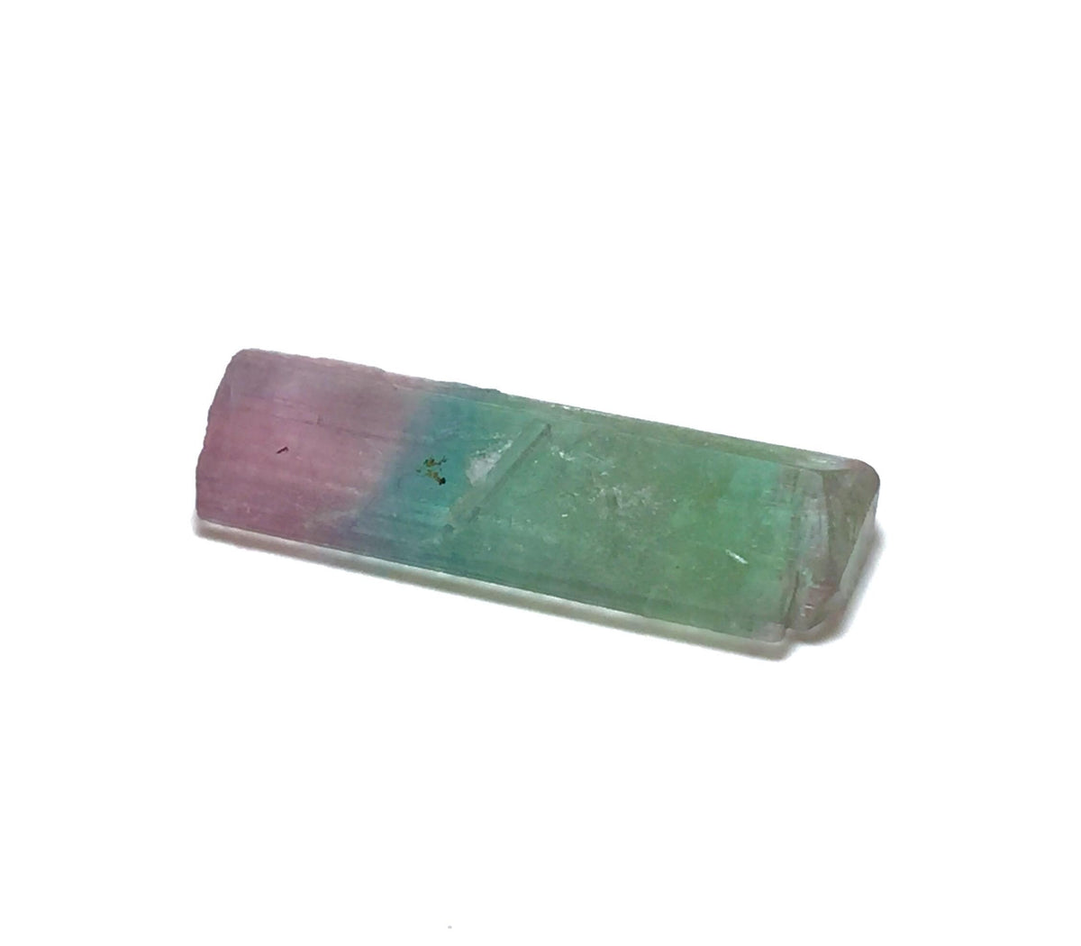 8.1 Carat Natural Rainbow Tourmaline Crystal - Peche Mine, Afghanistan - Jewelry Grade Pendant Size