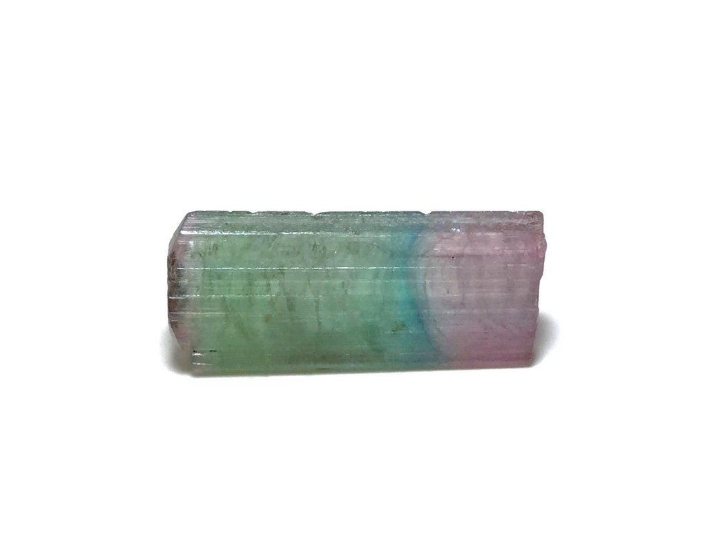 8.1 Carat Natural Rainbow Tourmaline Crystal - Peche Mine, Afghanistan - Jewelry Grade Pendant Size