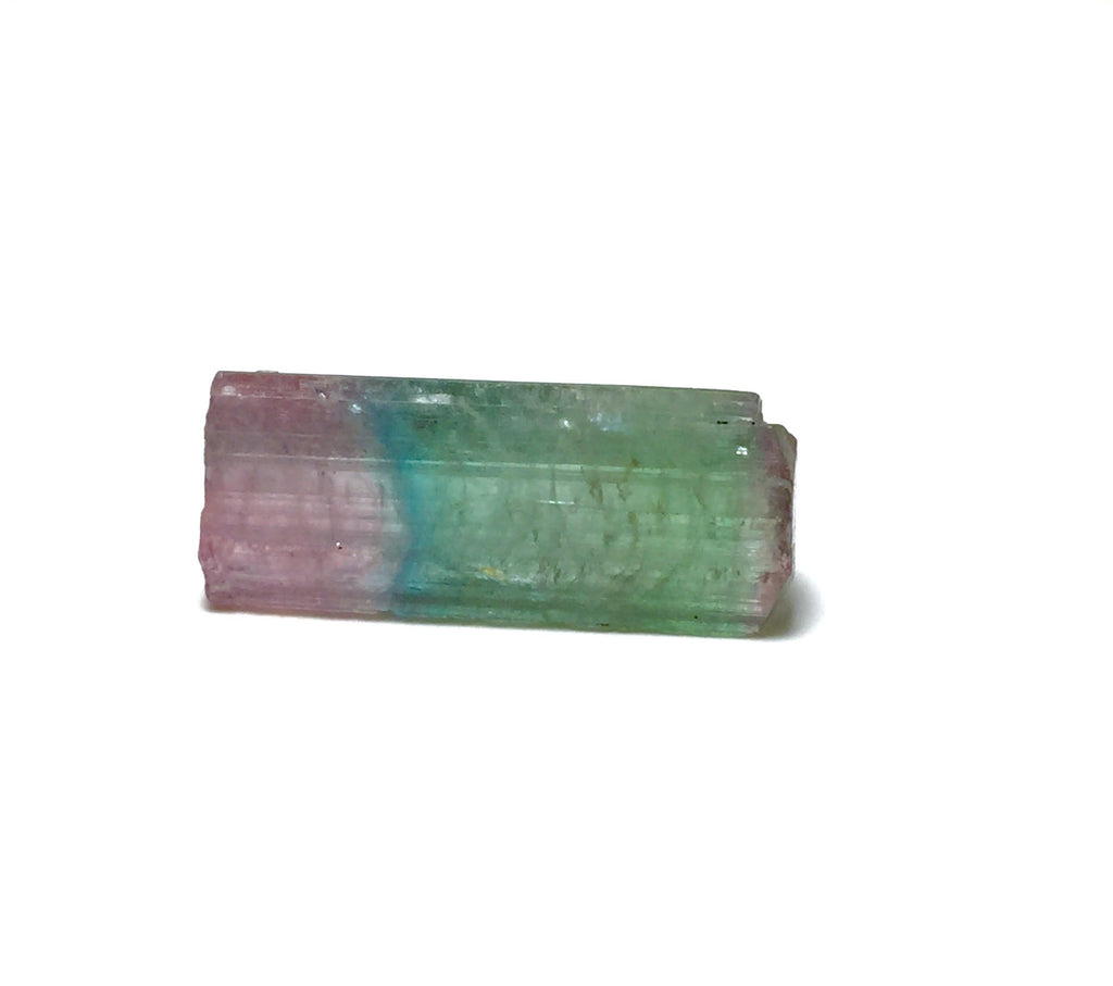 8.1 Carat Natural Rainbow Tourmaline Crystal - Peche Mine, Afghanistan - Jewelry Grade Pendant Size