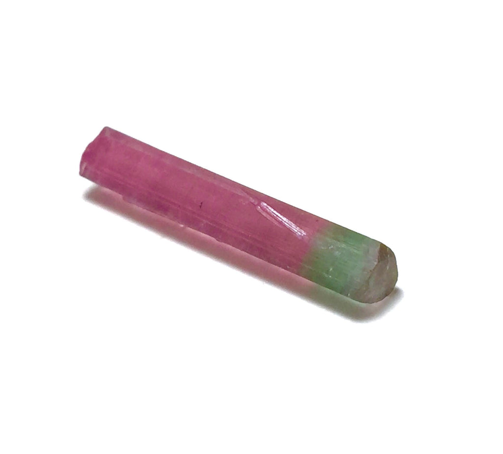 4.8 Carat Bi-Color Tourmaline Crystal - Natural Pink & Green - Laghman, Afghanistan - Pendant Grade Specimen