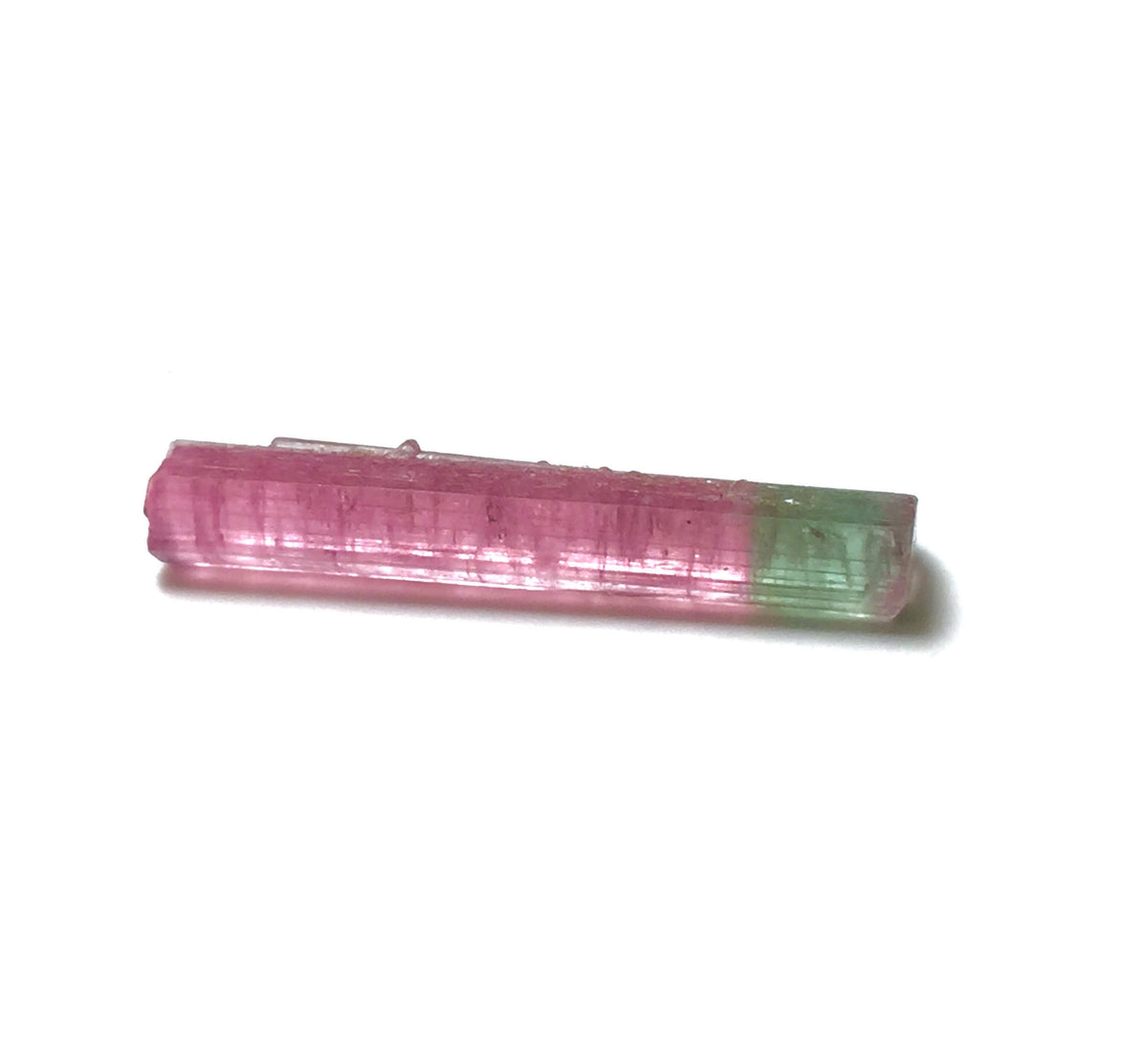 4.8 Carat Bi-Color Tourmaline Crystal - Natural Pink & Green - Laghman, Afghanistan - Pendant Grade Specimen