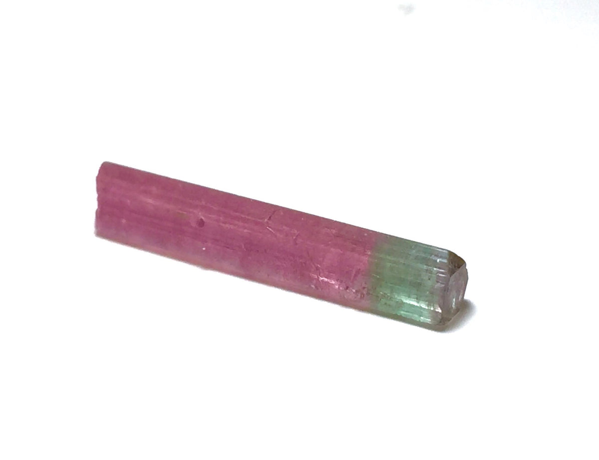 4.8 Carat Bi-Color Tourmaline Crystal - Natural Pink & Green - Laghman, Afghanistan - Pendant Grade Specimen