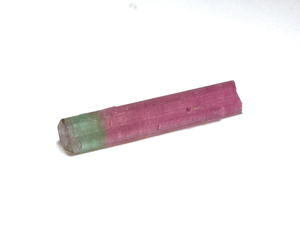 4.8 Carat Bi-Color Tourmaline Crystal - Natural Pink & Green - Laghman, Afghanistan - Pendant Grade Specimen