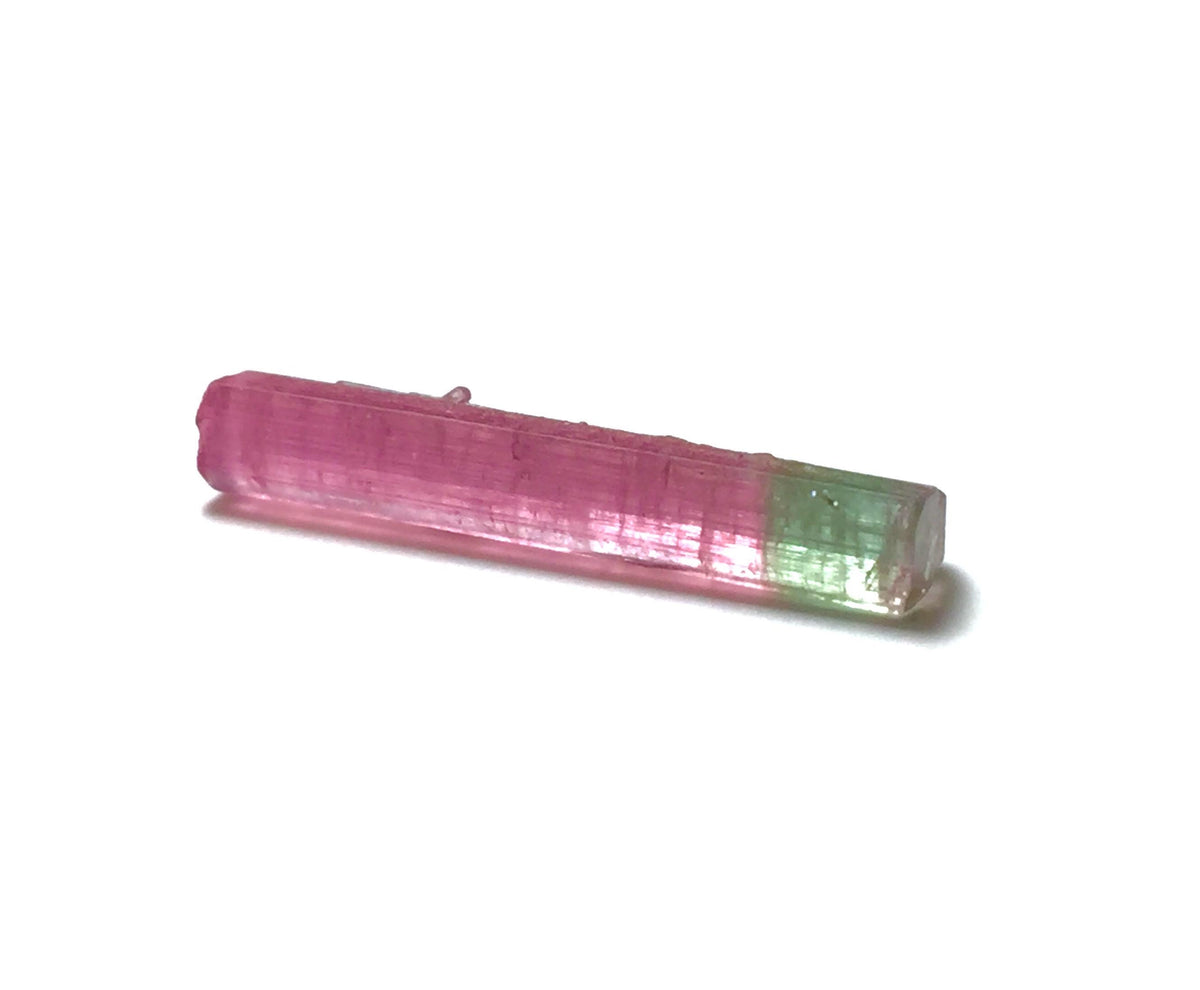 4.8 Carat Bi-Color Tourmaline Crystal - Natural Pink & Green - Laghman, Afghanistan - Pendant Grade Specimen
