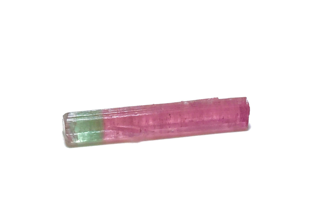 4.8 Carat Bi-Color Tourmaline Crystal - Natural Pink & Green - Laghman, Afghanistan - Pendant Grade Specimen