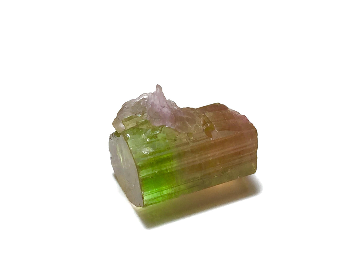 11.3ct Watermelon Tourmaline on Albite Specimen | Paprok Mine Afghanistan | Rare Bi-Color Display Crystal